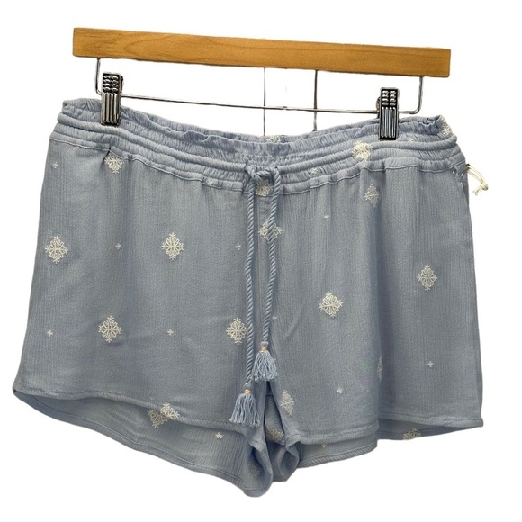 PJ Salvage Drawstring Salty Days Sleep Lounge Shorts -  Blue - ROSDS2 - Picture 1 of 9